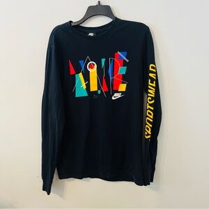 Nike Multicolor Graphic Abstract Long Sleeve TShirt Tee